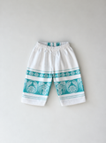 TEAL FLORAL JACQUARD | 1 YR
